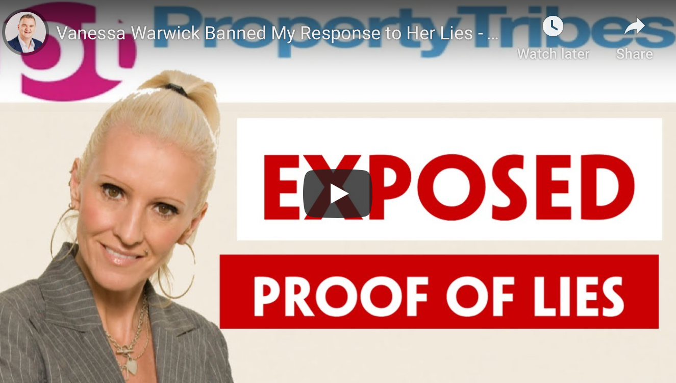 Vanessa Warwick Banned My Response To Her Lies—Property Tribes Exposed