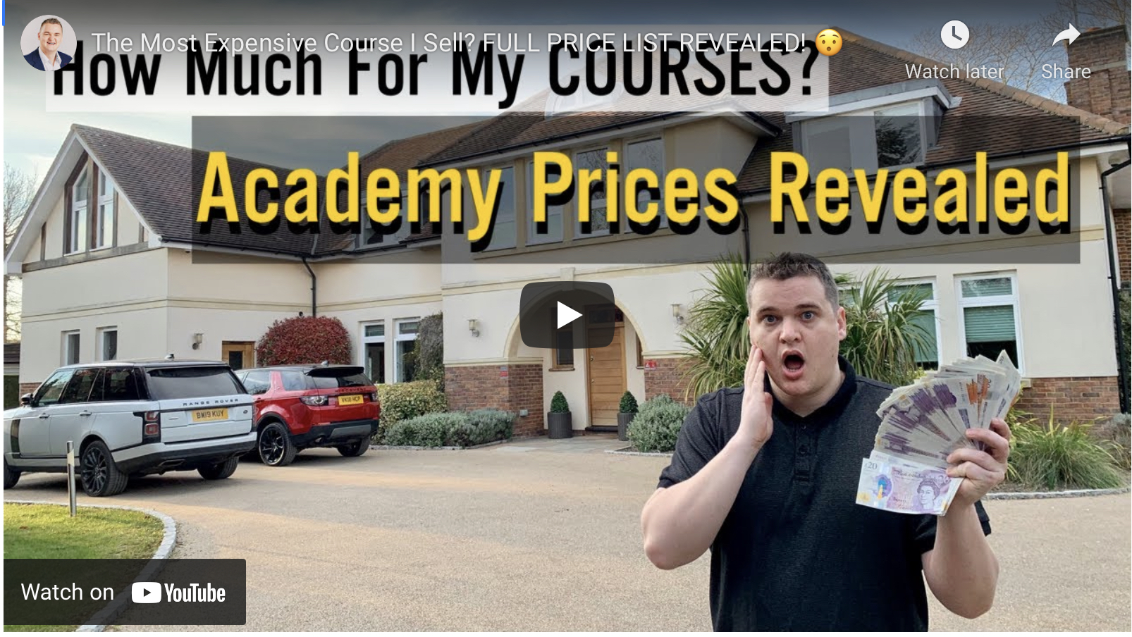 The Most Expensive Course I Sell? FULL PRICE LIST REVEALED - Samuel ...