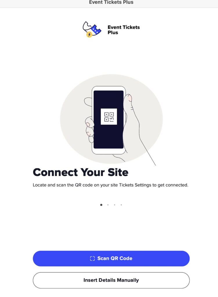 Events Ticket Plus Onboarding image main menu